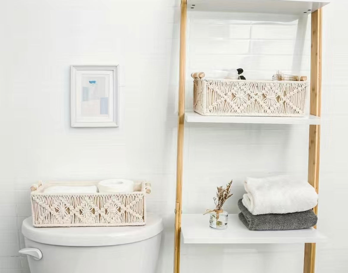 Panier de rangement en macramé - Bila