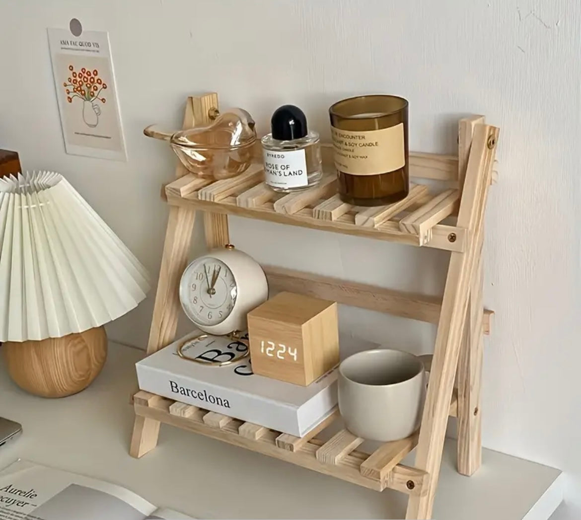 Étagère de rangement en bois style bohème - Ottario