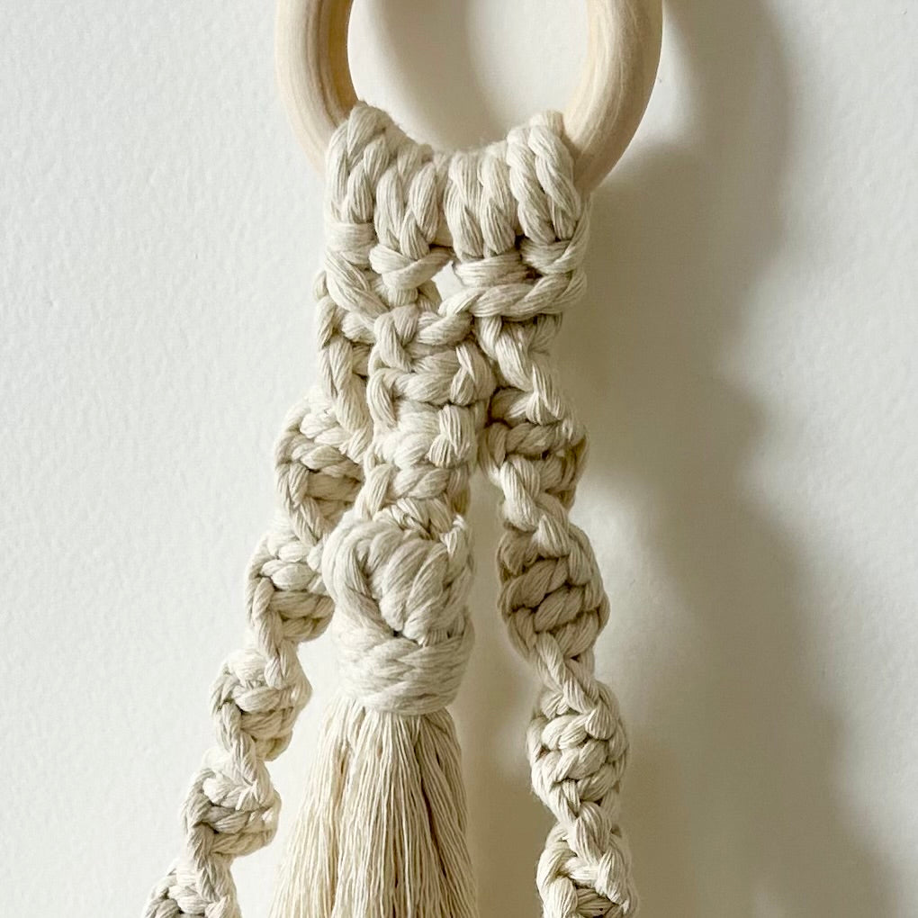 Portarrollos de papel higiénico de macramé tejido a mano estilo bohemio - Zoha
