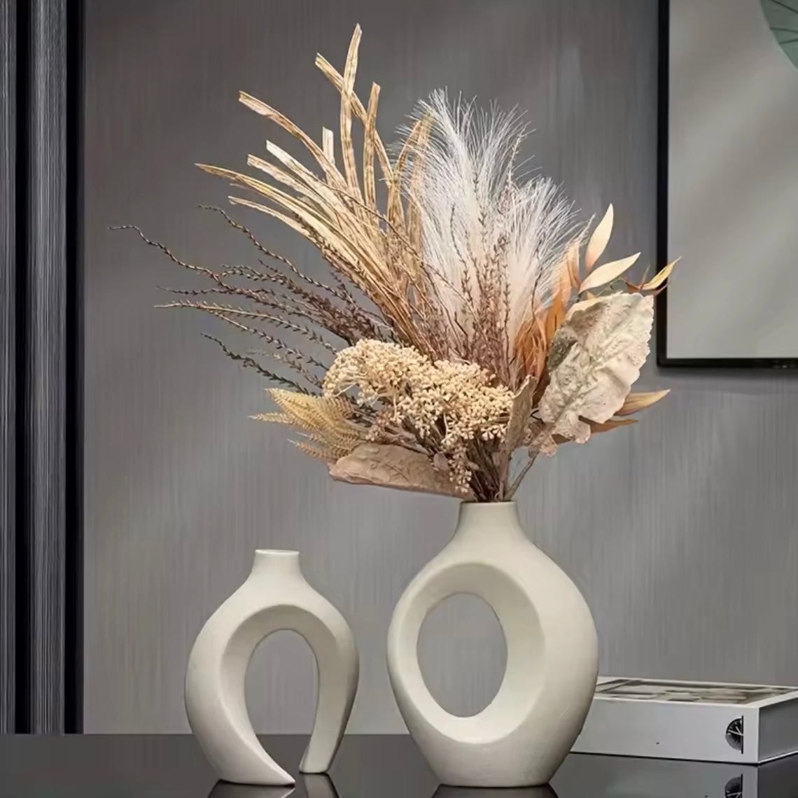 Vase en céramique entrelacé style bohème - Palmo