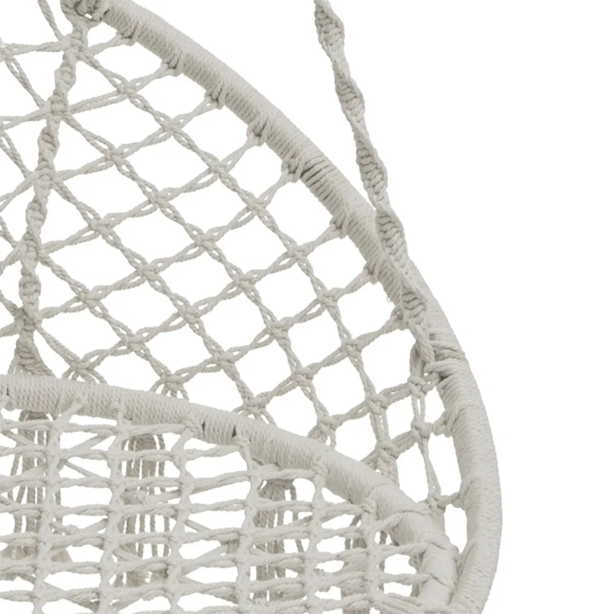 Chaise de détente suspendue en macramé style bohème - Plumaya
