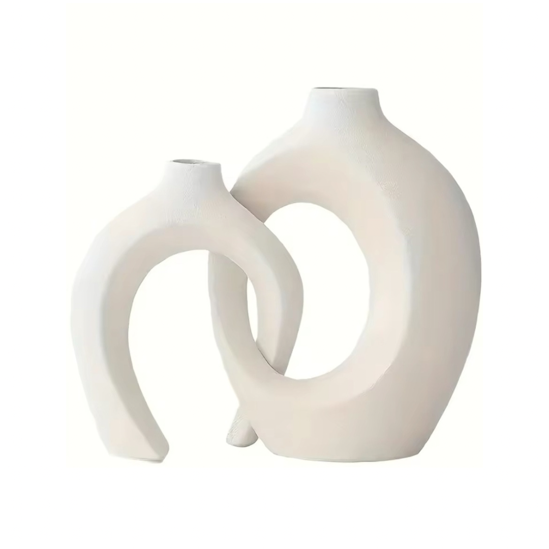 Vase en céramique entrelacé style bohème - Palmo