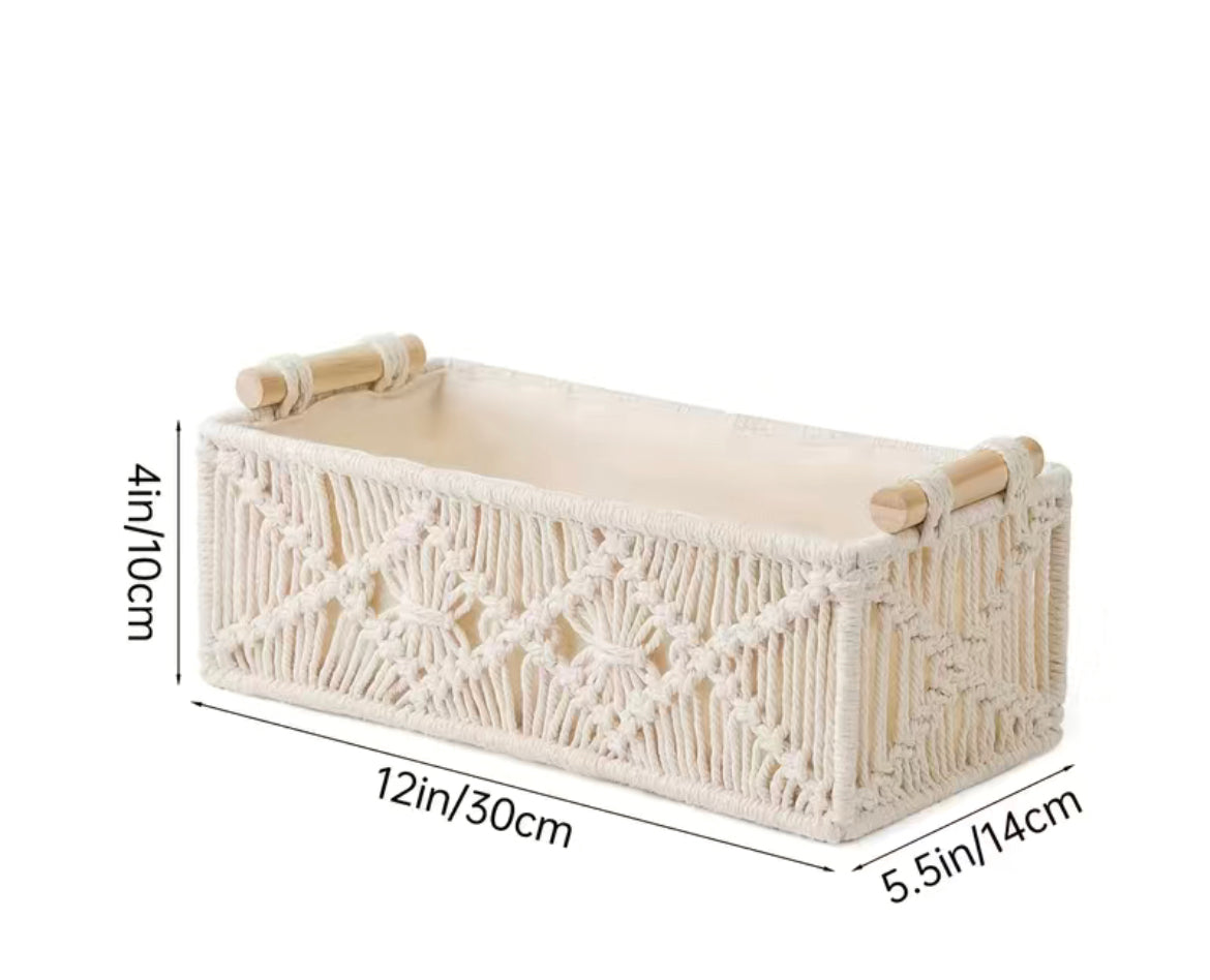 Panier de rangement en macramé - Bila