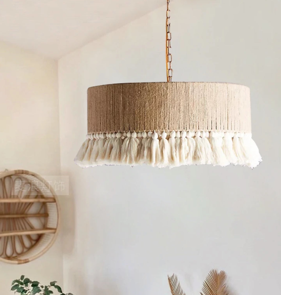 Lampe suspendue circulaire style bohème - Koro