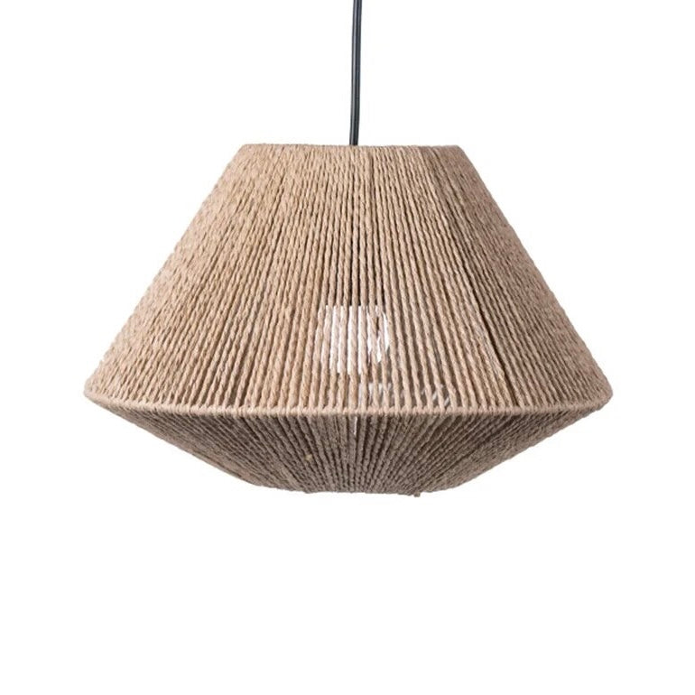 Lampe suspendue en rotin tissé style bohème - Léni
