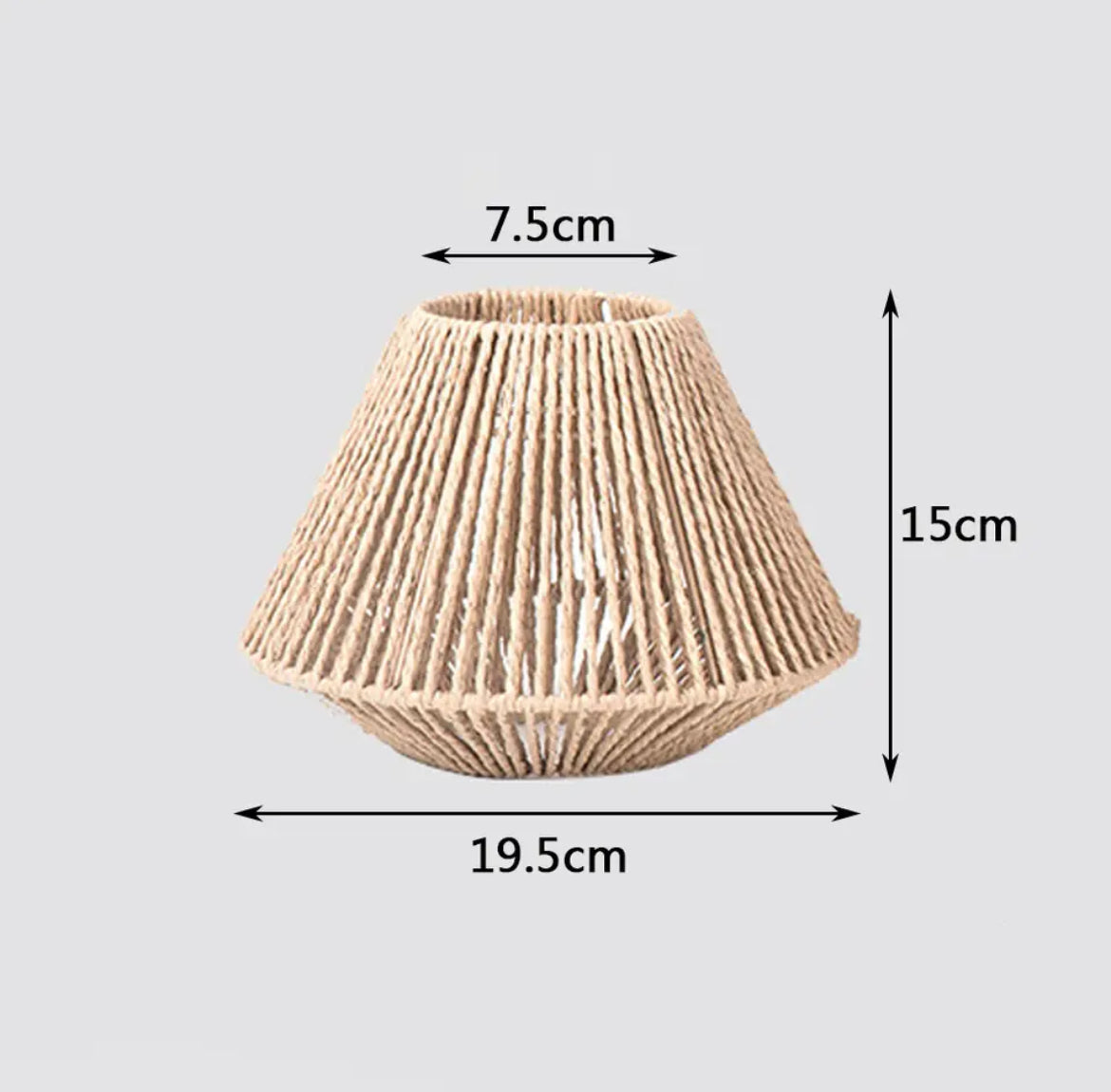 Lampe suspendue en rotin tissé style bohème - Léni