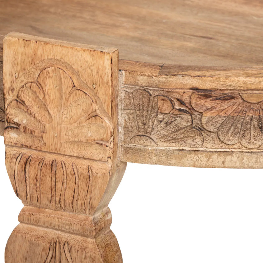 Table basse berbère ronde style gipsy bohème - Gypsy