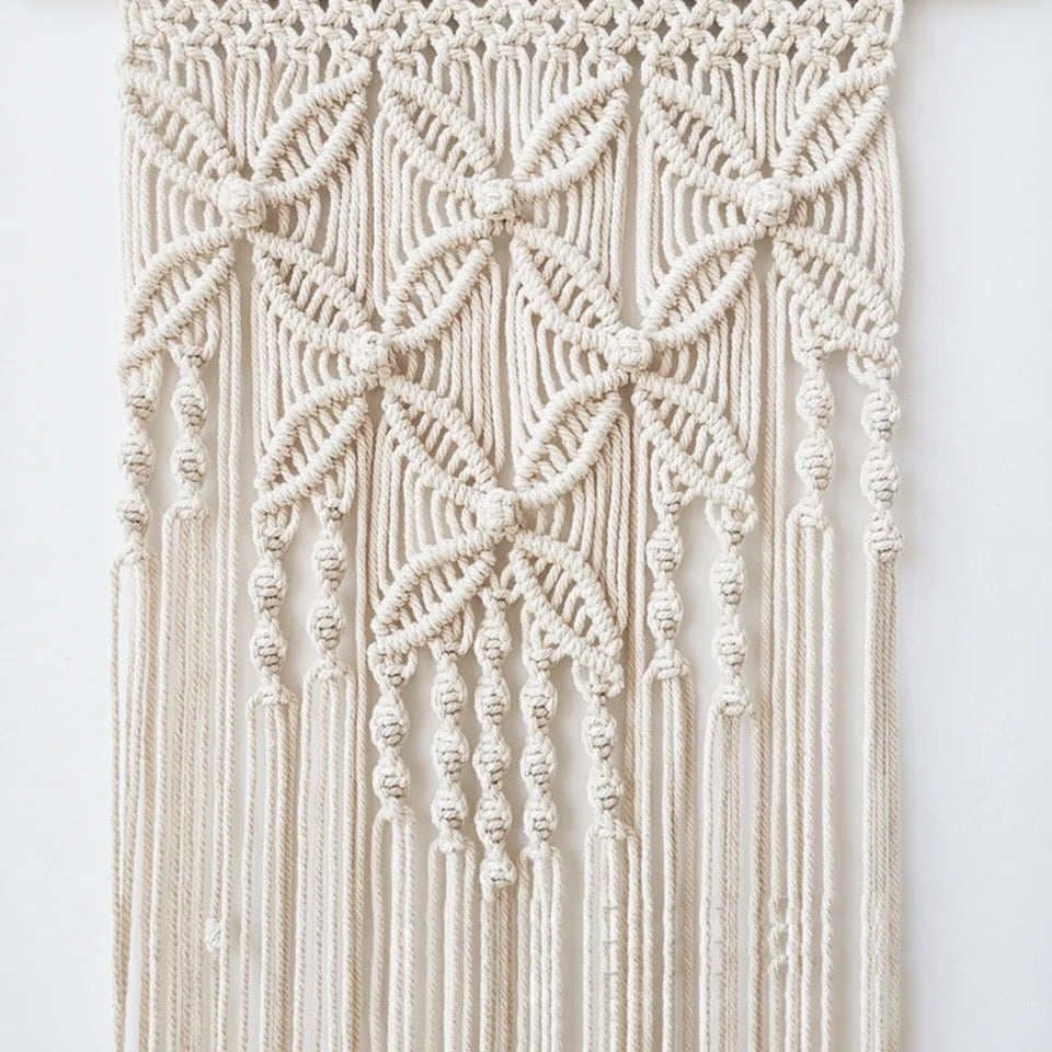 Tenture murale en macramé tissée à la main, style bohème - Costa