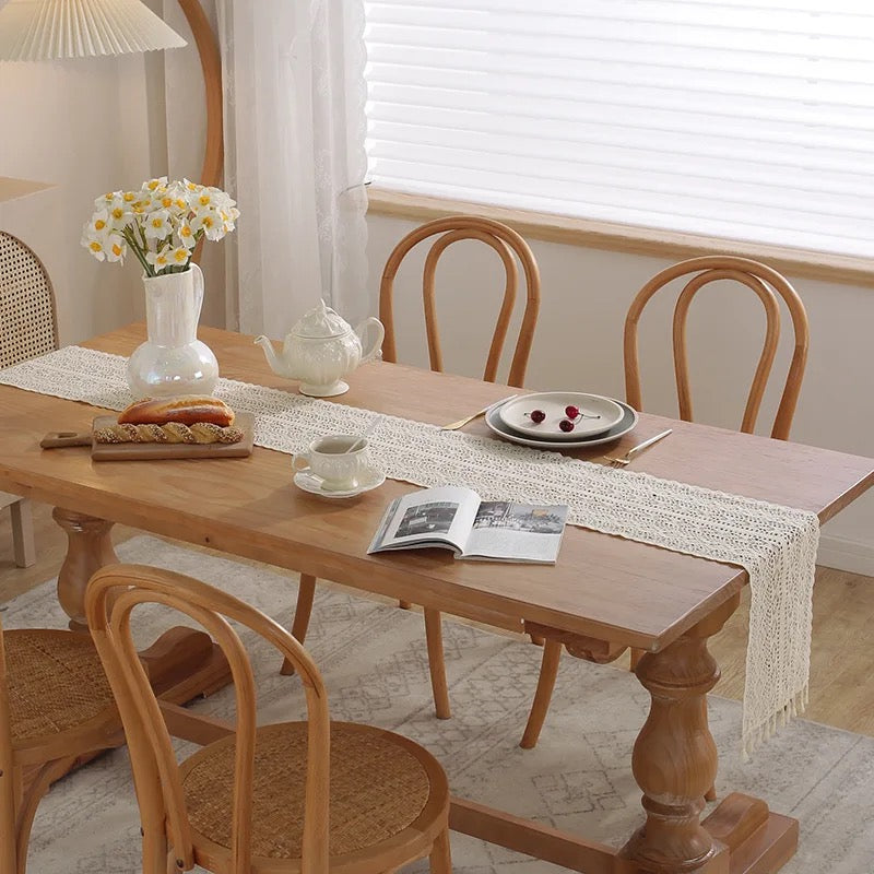 Chemin de table en dentelle style bohème - Dona