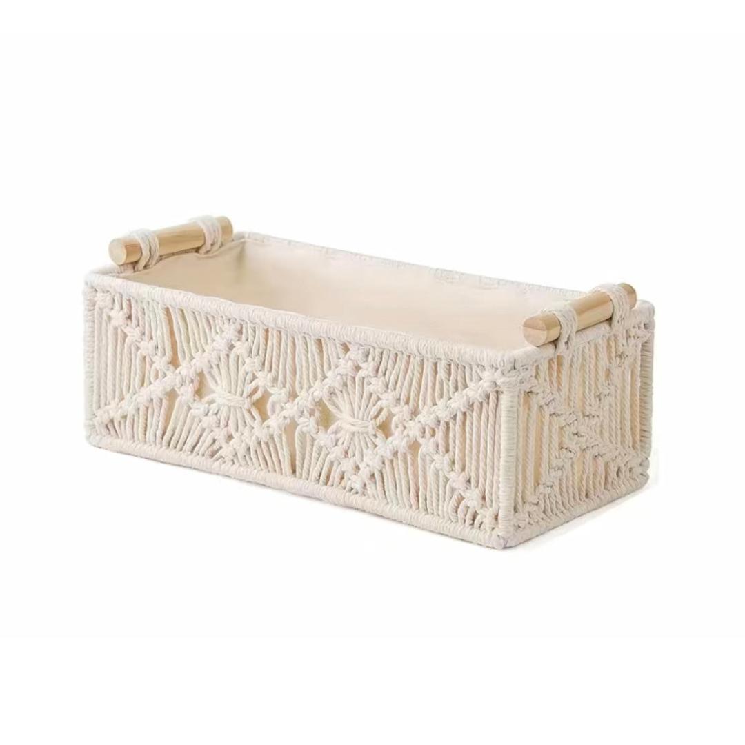 Panier de rangement en macramé - Bila