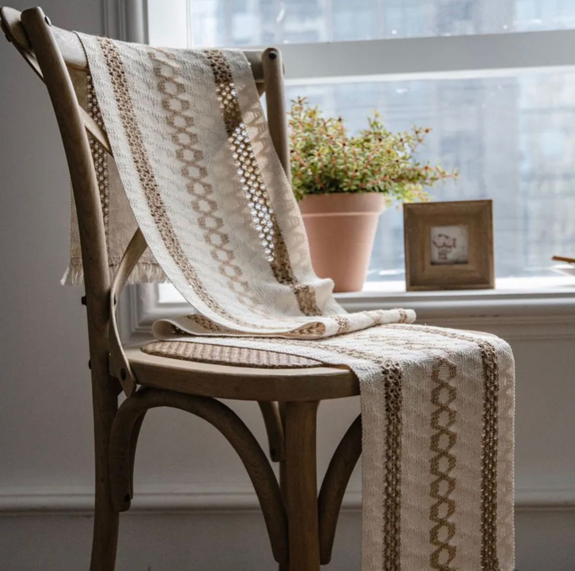 Chemin de table en macramé style bohème - Beya