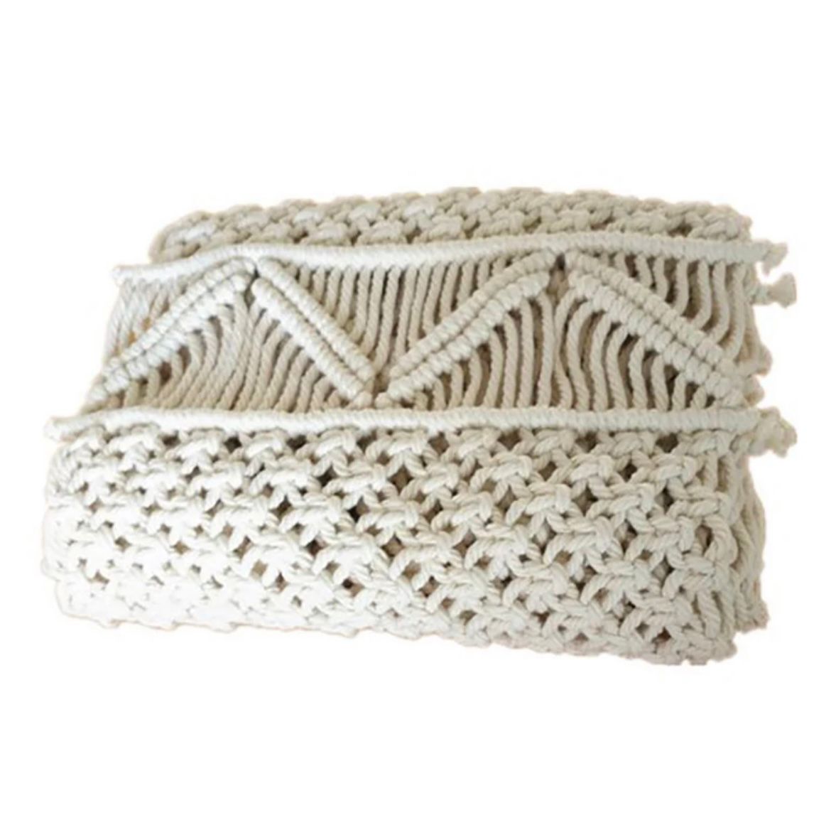 Chemin de table tissé en macramé style bohème - Maka