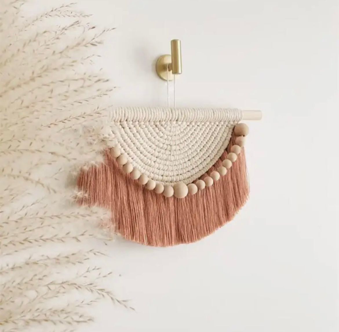 Tenture murale en macramé style bohème - Kiro