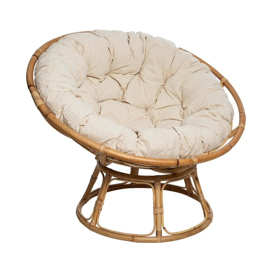 Fauteuil rond en rotin style bohème - Seram