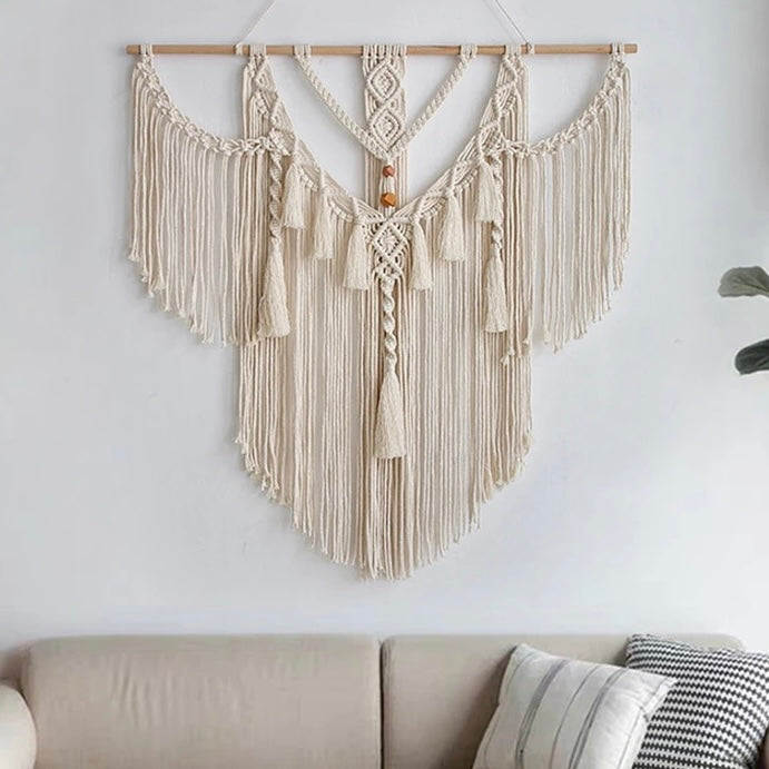 Macramé wandkleed in Boheemse stijl - Soula