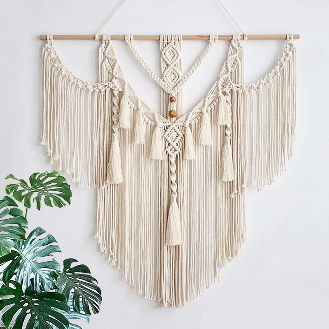 Macramé wandkleed in Boheemse stijl - Soula