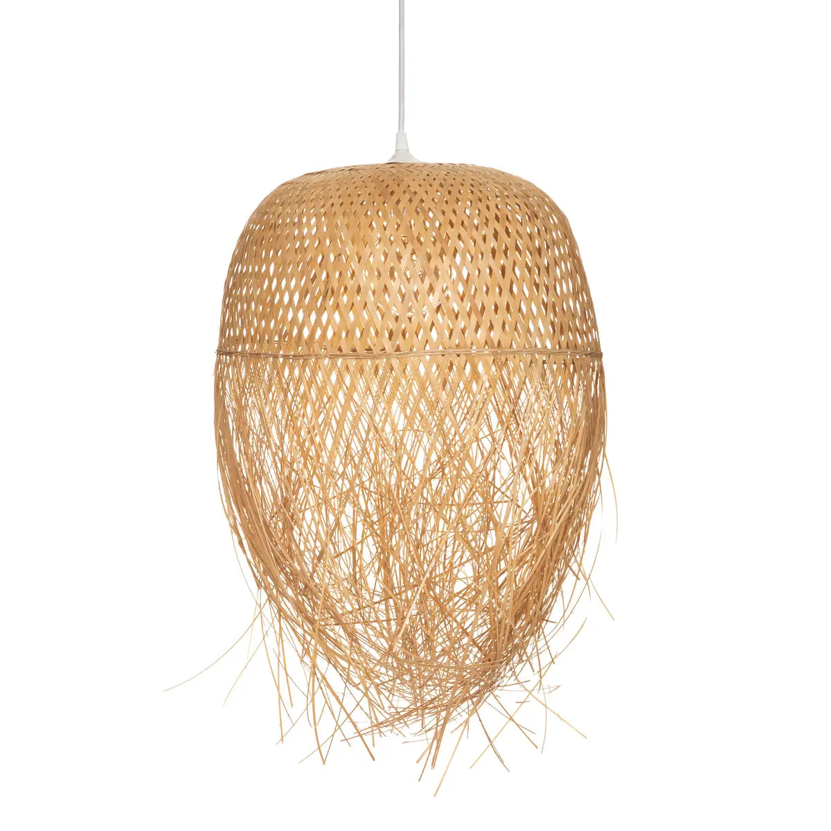 Lampe suspendue en bambou style bohème - Coco